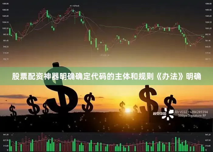 股票配资神器明确确定代码的主体和规则《办法》明确